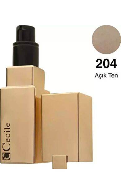 Cecile Fondöten - No Transfer Matte Performance Foundation 204