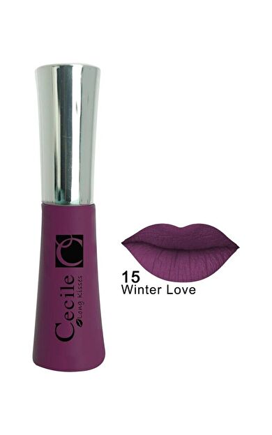 Cecile Mor Kalıcı Mat Ruj Long Kisses Lipgloss 15