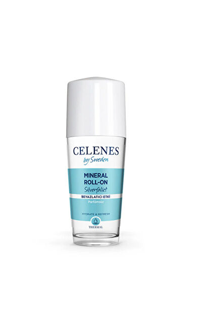 Celenes By Sweden Parfüm İçermeyen Beyazlatıcı Etkili Thermal Roll On ve Deodorant - Silverfallet 75 ml