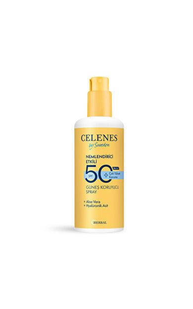 Celenes Herbal Güneş Koruyucu Losyon Spray 50 Spf 150 Ml