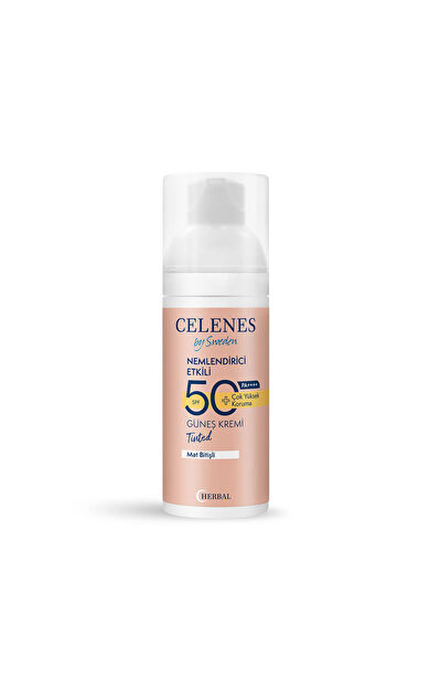 Celenes Herbal Renkli Güneş Koruyucu Dry Touch Light 50 Spf 50 Ml
