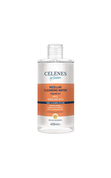 Celenes Sea Buckthorn Misel Temizleme Suyu Yağlı/Karma Ciltler 400 Ml