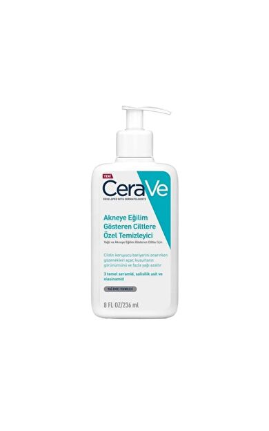 CeraVe Akneye Eğilim Gösteren Ciltere Özel Temizleyici Jeli 236 Ml-SKT: 12 M