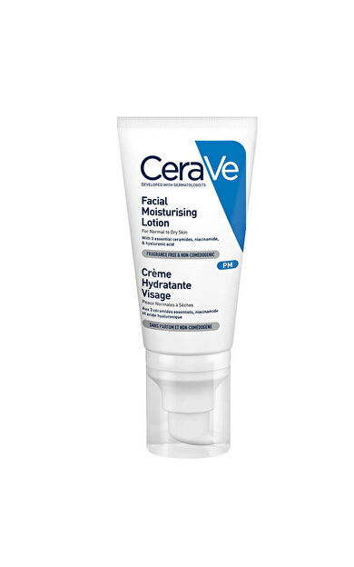 CeraVe Nemlendirici Yüz Kremi-Kuru Ciltler İçin Seramid Ve Hyalüronik Asit İçerikli 52 ml