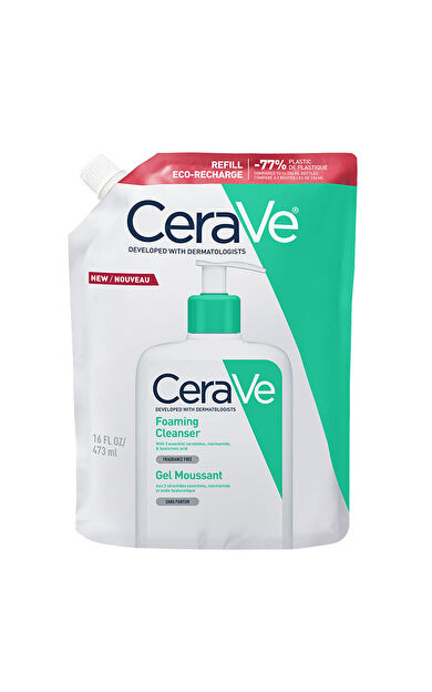 CeraVe Normal Ve Yağlı Ciltler İçin Köpüren Temizleyici 473 ml - Refill