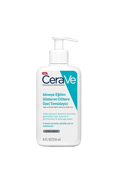 CeraVe Yağlı Ve Akneye Eğilimli Ciltler İçin Yüz Temizleme Jeli 236 ml