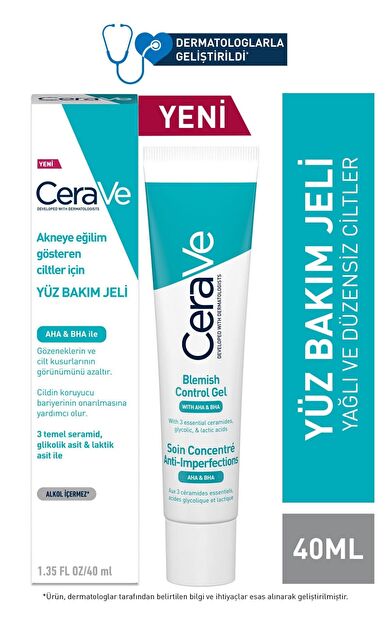 CeraVe Yağlı Ve Düzensiz Ciltler Için Yüz Bakım Jeli 40 Ml