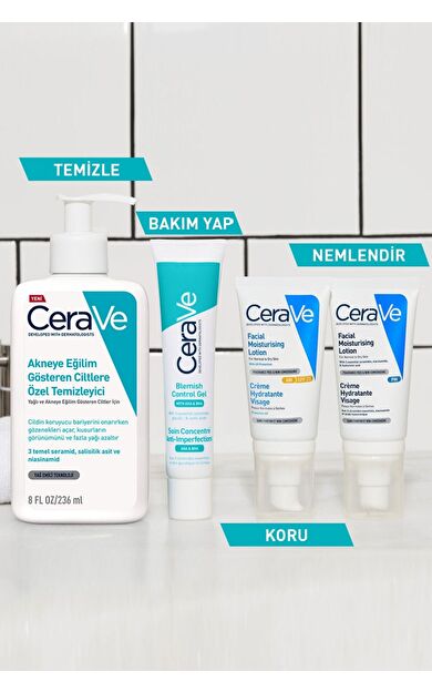 CeraVe Yağlı Ve Düzensiz Ciltler Için Yüz Bakım Jeli 40 Ml