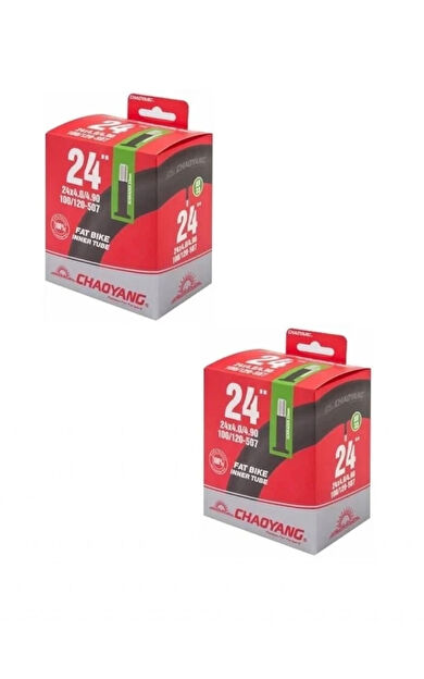 Chaoyang 24 Jant 24x4.0/4.9 (100/120-507) Fat Bike İç Lastiği AV 33 mm Kalın Sibop X 2 Adet