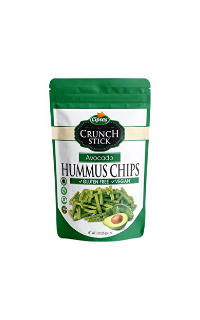 CİPSAŞ Crunch Stick Avokado Aromalı Nohut Cipsi 85g (Hummus Chips)