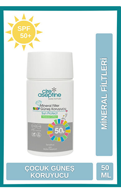 Cire Aseptine Mineral Filtreli Güneş Kremi Çocuk &amp; Hassas 50 Spf 50 Ml