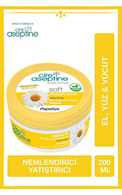Cire Aseptine Soft Papatya Nemlendirici Bakım Krem 200 Ml