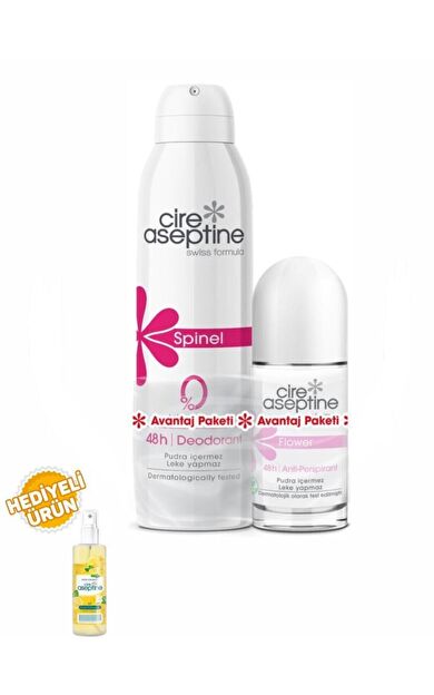 Cire Aseptine Spinel Deodorant 150Ml+Flower Roll-on 60Ml Avantaj Paketi