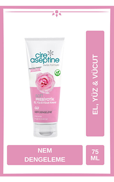 Cire Aseptine Krem 75 Ml Prebiyotik Gül