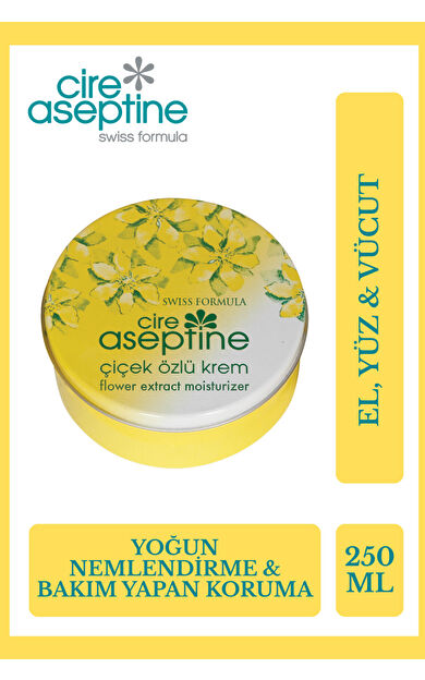 Cire Aseptine Çiçek Özü Krem Teneke Kutu 250 Ml