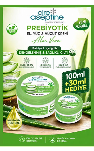 Cire Aseptine Aloe Vera Krem 100+ 30Ml Rahatlatıcı