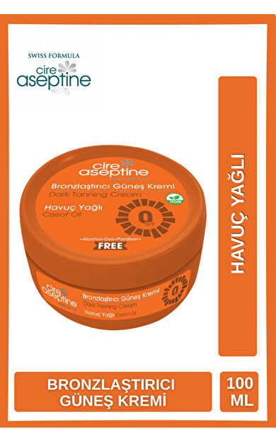 Cire Aseptine Havuçlu Güneş Yağı Kavanoz 100Ml