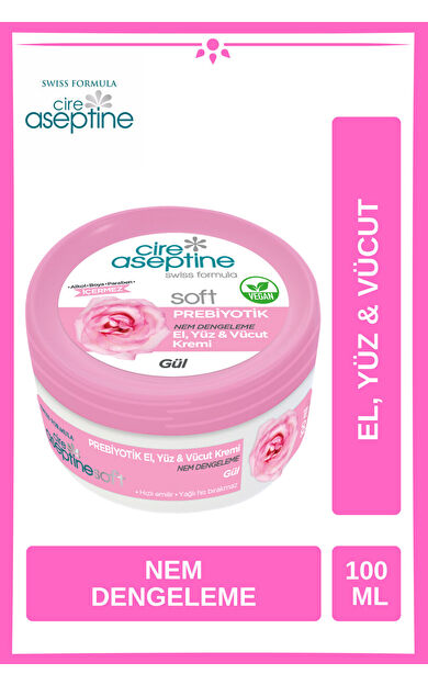 Cire Aseptine Soft Gül 100 Ml Krem