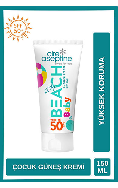 Cire Aseptine At The Beach Baby Güneş Kremi Very High 50 Spf+ 150 Ml