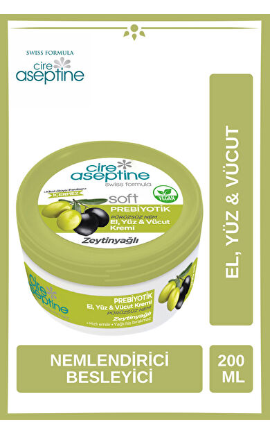 Cire Aseptine Soft Zeytinyağlı Nemlendirici Bakım Kremi 200 Ml