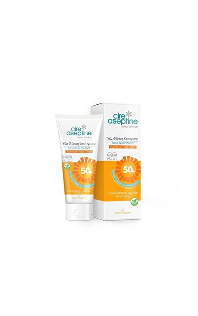 Cire Aseptine Yüz Güneş Koruyucu Karma ve Yağlı Ciltler 50 Ml