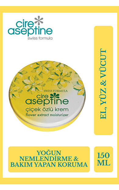 Cire Aseptine Çiçek Özlü Krem Teneke Kutu 150 Ml