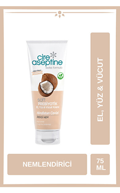 Cire Aseptine Krem 75Ml Prebiyotik Hindistan Cevizi
