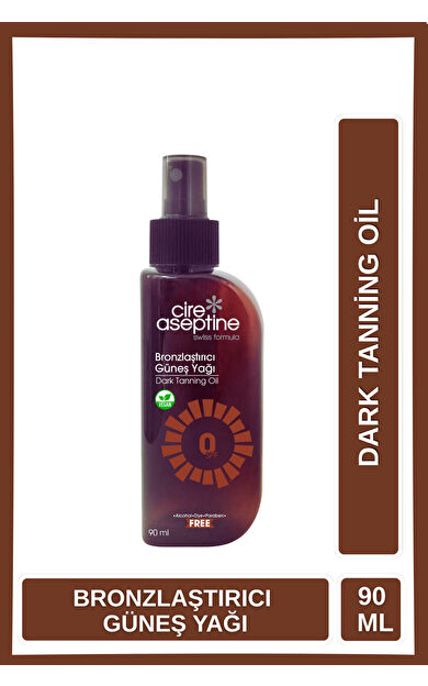 Cire Aseptine Güneş Yağı Bronzlaştırıcı 0 Spf 90Ml