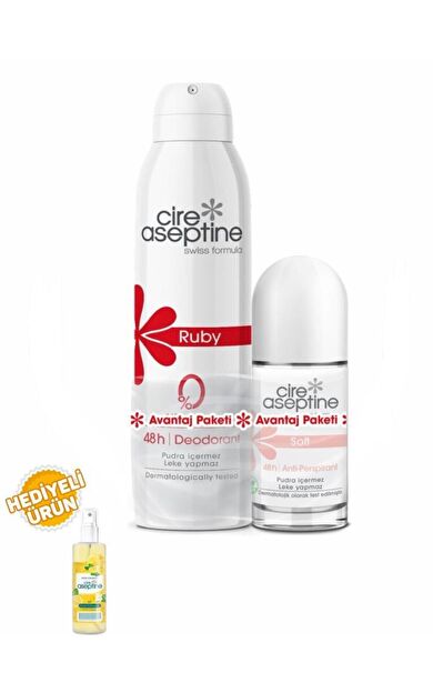Cire Aseptine Ruby Deodorant 150Ml+Soft Roll-on 60Ml Avantaj Paketi