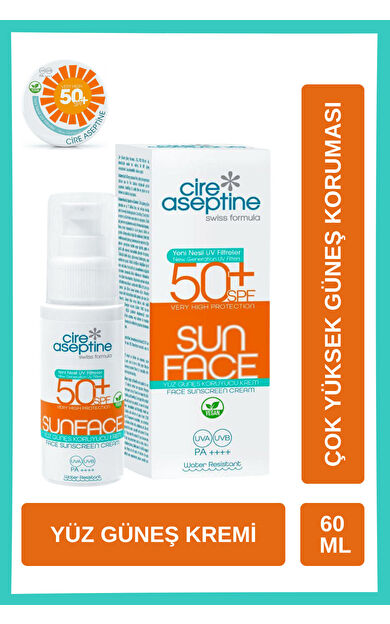 Cire Aseptine Güneş Yüz Losyon Spf50 60Ml