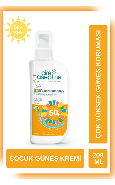 Cire Aseptine Güneş Koruyucu Losyon 50+Spf Baby 200Ml Vegan
