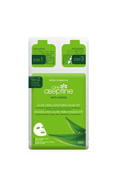 Cire Aseptine Anti Aging Rahatlatıcı Aloe Vera Yüz Maskesi
