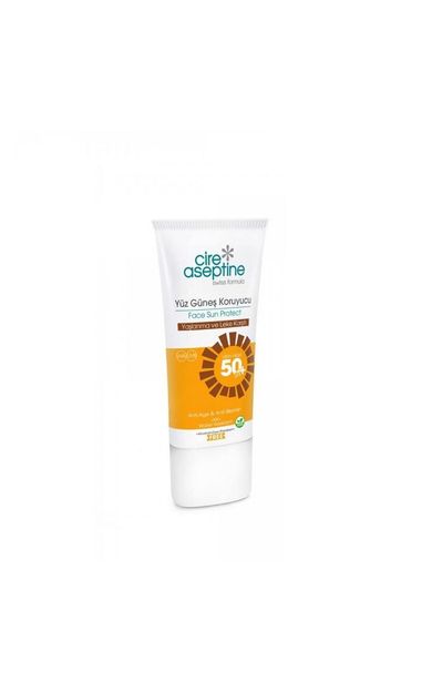 Cire Aseptine Sun Yüz Güneş Koruyucu Spf50+ Yaşlanma ve Leke Karşıtı 50 ml