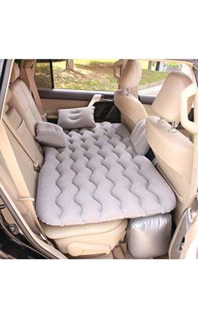 CKSPOR Şişme Araba Koltuğu Yatağı - 2 Yastıklı Otomatik Pompalı ve Tamir Kitli Konfor Seti