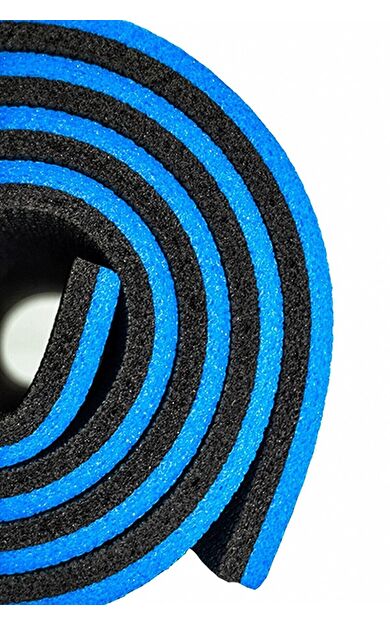 CKSPOR 16 mm Mavi-Siyah Pilates Matı – Kalın Yoga ve Egzersiz Minderi