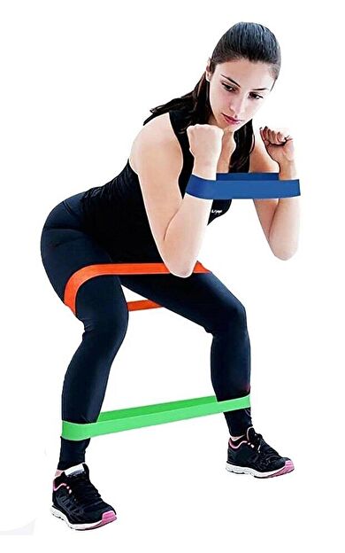 CKSPOR 3’lü Direnç Bandı Seti – Farklı Sertliklerde Aerobik ve Pilates Güç Bantları