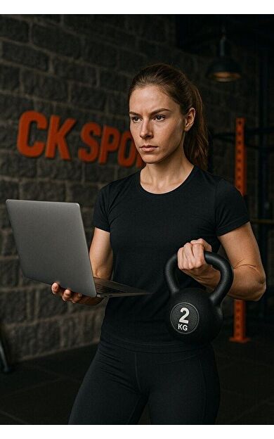 CKSPOR 2 kg Kettlebell – Çaydanlık Tipi Dambıl Ağırlık (Siyah)