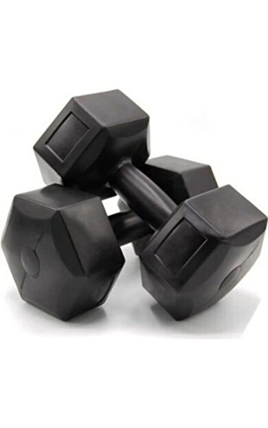 CKSPOR 2 x 4 kg Plastik Dambıl Seti – Evde Fitness ve Kuvvet Antrenmanı Ağırlık Seti (Siyah)