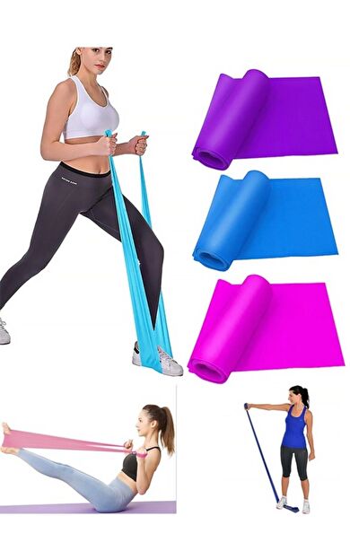 CKSPOR 90×7,5 cm Pilates Bandı – Esneme ve Egzersiz Direnç Lastiği (Mavi)