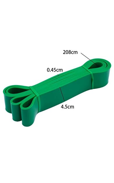 CKSPOR 45 mm Yeşil Güç Bandı – En Sert Direnç Seviyeli Fitness Powerband Direnç Lastiği