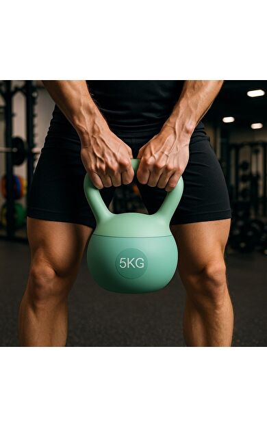 CKSPOR Soft Kettlebell 5 kg – Yeşil Renk Evde Spor ve Fonksiyonel Antrenman Ağırlığı