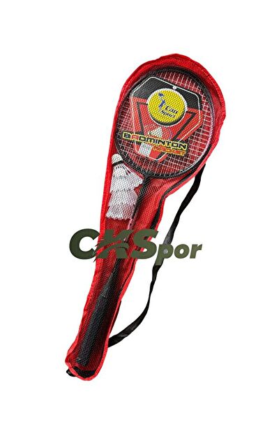 CKSPOR Badminton Seti – 2 Raket 3 Toplu Badminton Oyun Seti (Kırmızı)