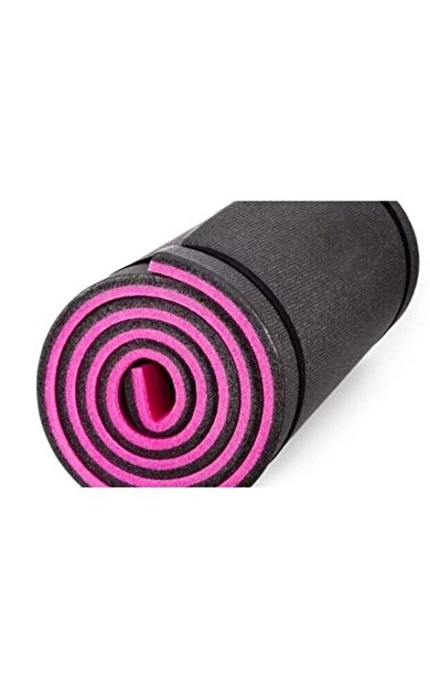 CKSPOR 10 mm Pembe-Siyah Pilates Matı – Çift Renkli Yoga ve Pilates Minderi