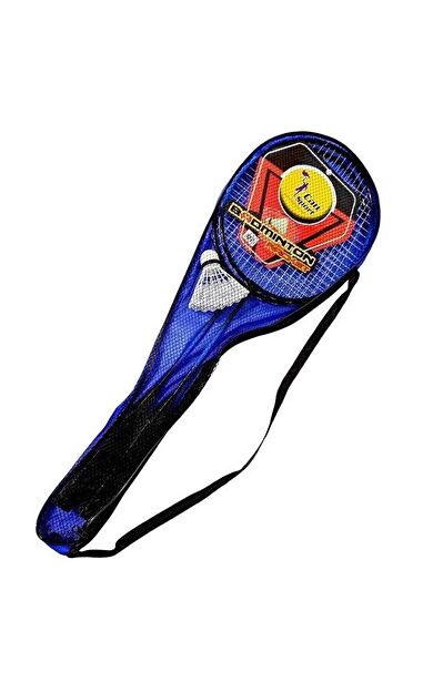 CKSPOR Badminton Seti – 2 Raket 3 Toplu Badminton Oyun Seti (Mavi)