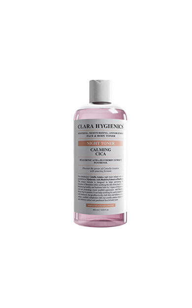 Clara Hygienics Calming Cica Leke Karşıtı Yüz ve Vücut Gece Toniği 400 ml