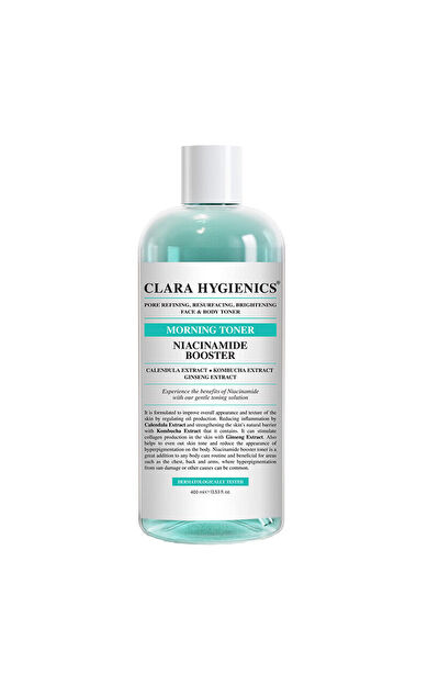 Clara Hygienics Niacinamide Booster Sıkılaştırıcı Yüz ve Vücut Toniği 400 ml
