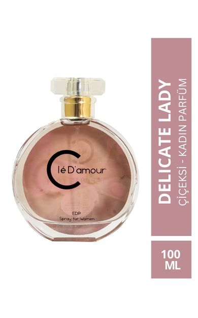 Clé D'amour Cle D'amour Kadın Parfüm 100 ml - Delicate Lady (ÇİÇEKSİ) Women - Vegan 