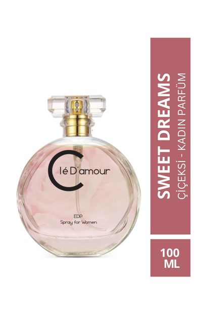 Clé D'amour Cle D'amour Kadın Parfüm 100 ml - Sweet Dreams (ÇİÇEKSİ) Women - Vegan 