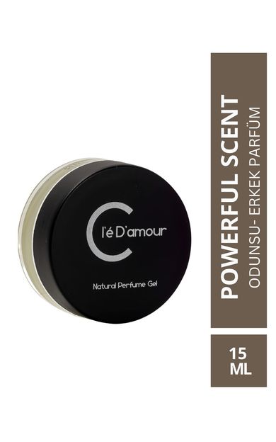 Clé D'amour Powerful Scent (AROMATİK/ODUNSU) Erkek Jel Parfüm 15 ml Men - Vegan 