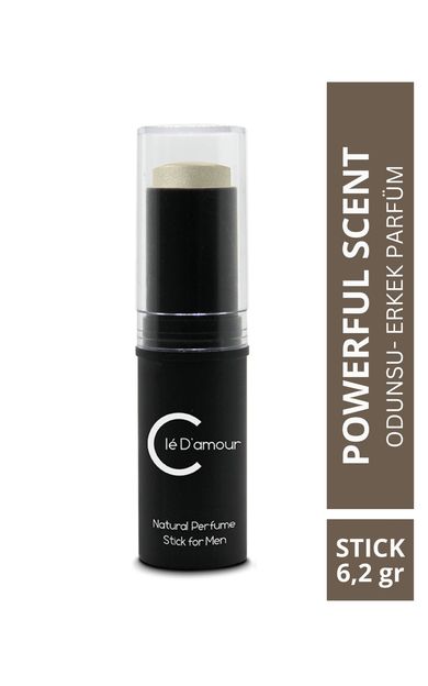 Clé D'amour Powerful Scent (TURUNÇGİL/BAHARAT) Erkek Stick Parfüm 6,2 gr Men - Vegan 